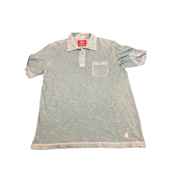 Toes On The Nose Men's Medium Blue Green Polo Shirt - Picture 1 of 8